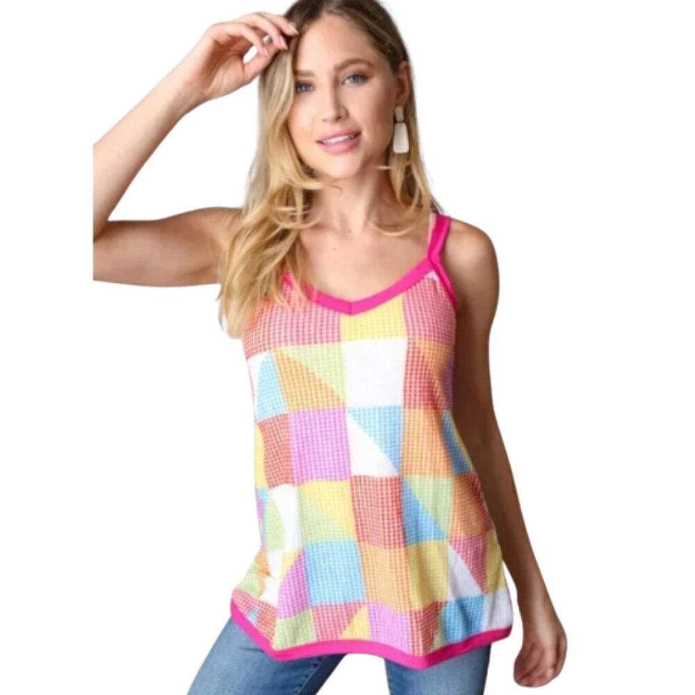 ✨5/$25✨Haptics Brand Patchwork Tank Size S M L